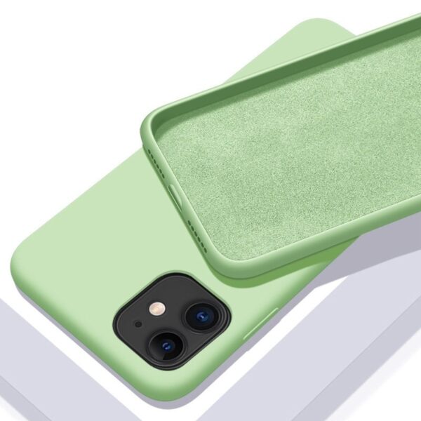 Solid Color Soft Silicone Case for iPhone - Image 3