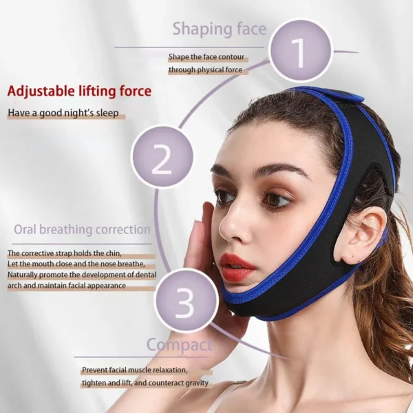 Anti Snoring Belt Triangular Chin Strap Mouth Guard Gifts for Women Men Better Breath Health Snore Stop Bandage Sleep Aid - Image 4