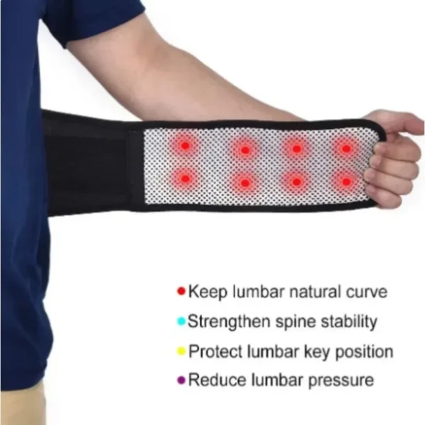 Self-heating Waist Belt for Men Women Tourmaline Magnetic Therapy Lumbar Waist Brace Gym Sports Support Back Relieve Waist Pain - Image 3