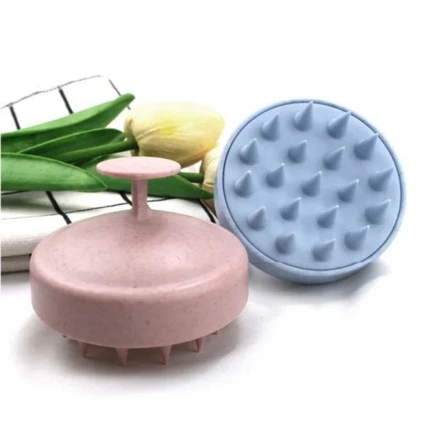 Silicone Shampoo Brush Head Scalp Massage Comb Clean The Scalp Thoroughly Body Massage Brush Bath Brush Salon Hairdressing Tool - Image 5