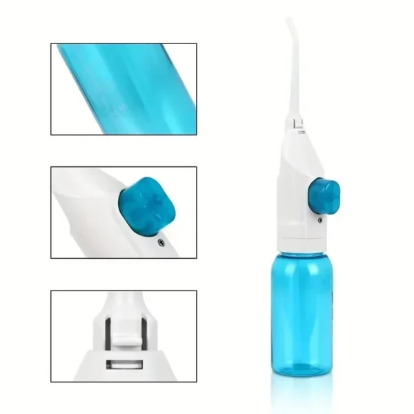 Household High Pressure Oral Irrigator Portable Dental Cleaning Water Floss Manual Scour To Keep Teeth Beautiful - Image 6