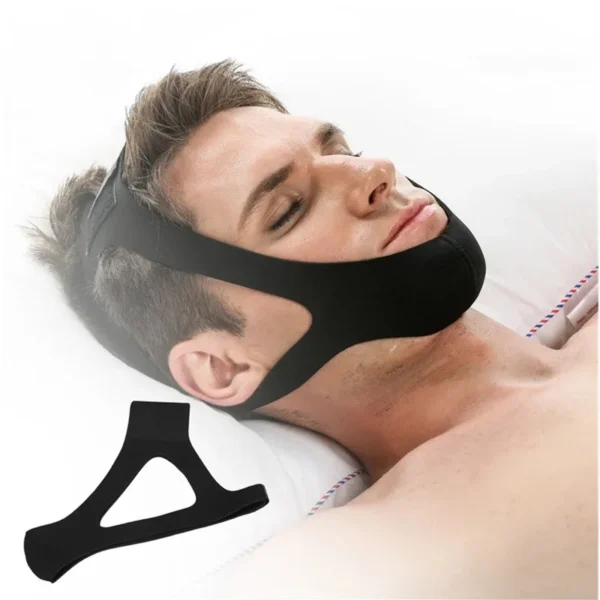 Anti Snoring Belt Triangular Chin Strap Mouth Guard Gifts for Women Men Better Breath Health Snore Stop Bandage Sleep Aid - Image 2