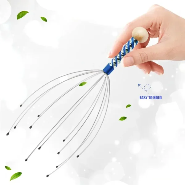 Octopus Head Massager Head Scratching Scalp Stainless Steel Massage Claw Scalp Scratcher Itch Reliever Massage Relaxation Tools - Image 4