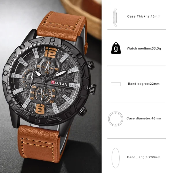 Top Brand Watch For Men Fashion Watches Leather Strap Clock Man Wristwatch Gift Relogio Masculino Reloj Hombres - Image 6