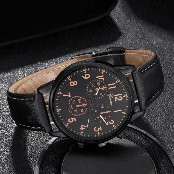 New Fashion Mens Sports Watches Man Business Quartz Wristwatch Luxury Vintage Leather Belt Bracelet Men Casual Clock Watch - Image 2