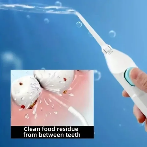 Household High Pressure Oral Irrigator Portable Dental Cleaning Water Floss Manual Scour To Keep Teeth Beautiful - Image 3