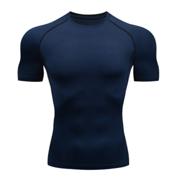 Men's T Shirt Outdoor Training Fitness Gym Jogging Running Sweatshirt Bat/-Man Compression Shirts Tight Elastic Breathable - Image 3