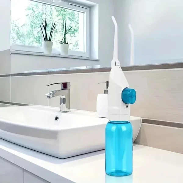 Household High Pressure Oral Irrigator Portable Dental Cleaning Water Floss Manual Scour To Keep Teeth Beautiful - Image 4