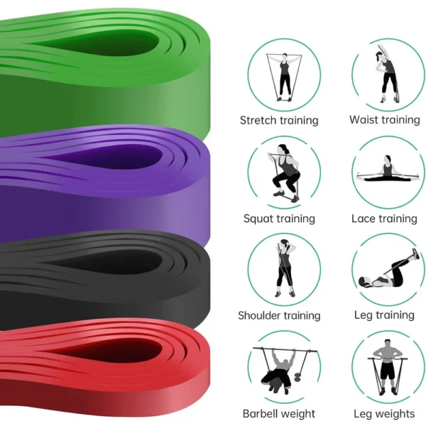 Resistance Band Heavy Duty Latex Sports Elastic Belt Pull Up Assist Bands For Pilates Workout Out Fitness Shape Body Home Gym - Image 4