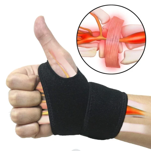 1Pc Gym Wrist Band Sports Wristband New Wrist Brace Wrist Support Splint Fractures Carpal Tunnel Wristbands for Fitness - Image 2