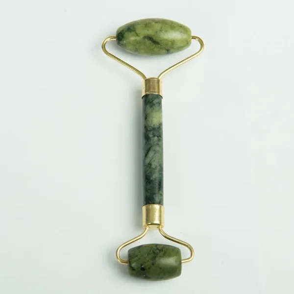 Natural Jade Facial Massager Face-lift Roller Wheel Single Head Jade Roller Facial GuaSha Acupuncture Massage - Image 4