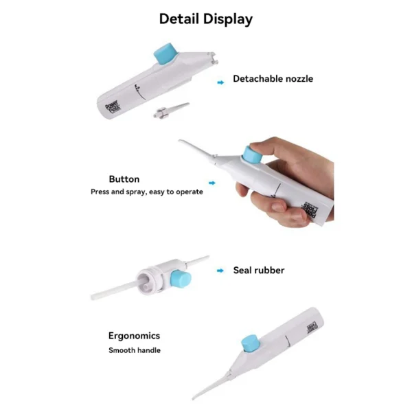 Household High Pressure Oral Irrigator Portable Dental Cleaning Water Floss Manual Scour To Keep Teeth Beautiful - Image 5