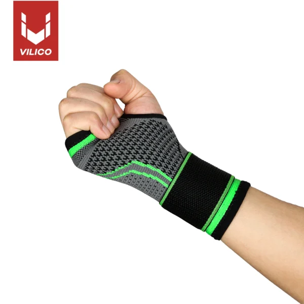 Gym Sports Wristband Wrist Protector Palm Guard Wrist Support Adjustable Wrist Brace Strap Compression Gloves for Carpal Tunnel