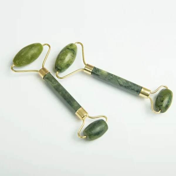 Natural Jade Facial Massager Face-lift Roller Wheel Single Head Jade Roller Facial GuaSha Acupuncture Massage - Image 5