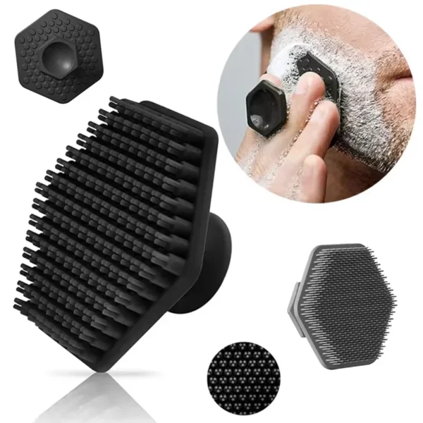 Silicone Facial Cleansing Brush Silicone Mini Facial Deep Cleansing Shaving Massage Facial Brush Face Washing Brush Men